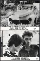1968 ,,Sarokba szorítva című francia film jelenetei és szereplői, 13 db vintage produkciós filmfotó, ezüst zselatinos fotópapíron, 18x24 cm