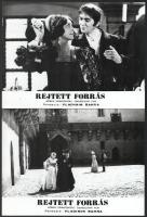 1974 ,,Rejtett forrás" című csehszlovák film jelenetei és szereplői, 13 db vintage produkciós filmfotó, ezüst zselatinos fotópapíron, 18x24 cm