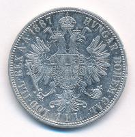 Ausztria 1887. 1Fl Ag "Ferenc József" T:2-
Austria 1887. 1 Florin Ag "Franz Joseph&q...