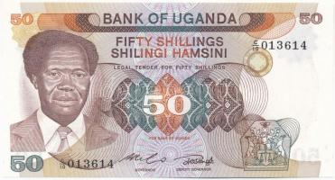 Uganda DN (1985) 50Sh C/10 013614 T:I- Uganda ND (1985) 50 Shillings C/10 013614 C:AU Krause P#20
