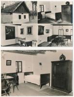 Kiskőrös, Petőfi Sándor szülőháza és múzeum, belső - 4 db modern Képzőművészeti Alap képeslap