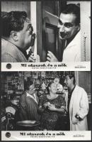 cca 1965 ,,Mi olaszok és a nők" című olasz film jelenetei és szereplői, 6 db vintage produkciós...