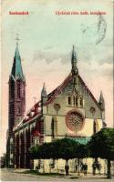 1909 Szekszárd, Újvárosi római katolikus templom. Báter János kiadása (Rb)