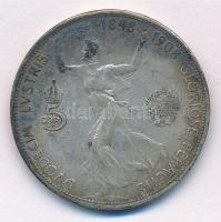 Ausztria 1908. 5K Ag "Ferenc József - Jubileum" T:3 patina Austria 1908. 5 Corona Ag &quot...