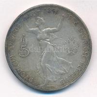 Ausztria 1908. 5K Ag "Ferenc József - Jubileum" T:3 ph., patina Austria 1908. 5 Corona Ag ...