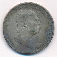 Ausztria 1908. 5K Ag "Ferenc József - Jubileum" T:3 patina Austria 1908. 5 Corona Ag "Franz Joseph - Jubilee" C:F patina Krause KM#2809