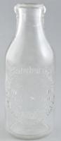 gróf Károlyi Imre tejüzem rt. dombornyomott üveg, kopásnyomokkal. 20 cm
