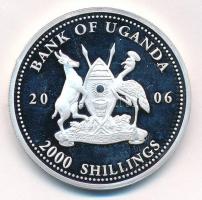 Uganda 2006. 2000Sh "A labdarúgás halhatatlanjainak csarnoka - Magyarország 1950-es évek / Pusk...