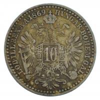 Ausztria 1869. 10kr Ag "Ferenc József" T:2-  Austria 1869. 10 Kreuzer Ag "Franz Joseph" C:VF  Krause KM#2206