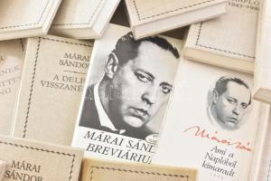 Márai Sándor 25 kötete, régi és modern kiadások (Idegen emberek I-II., Sirály, Napló, Ami a naplóból...