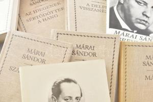 Márai Sándor 25 kötete, régi és modern kiadások (Idegen emberek I-II., Sirály, Napló, Ami a naplóból...