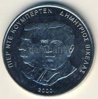 Görögország 2000. 500Dr "Olimpia-Vikelas és Baron elnök" T:BU