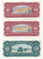 Jugoszlávia 1963. 100D (2x) sorszámkövetők "AF 005691 - AF 005692" + 500D "AH 735657&...