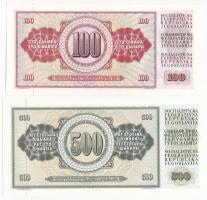 Jugoszlávia 1986. 100D + 500D T:I
Yugoslavia 1986. 100 Dinara + 500 Dinara C:UNC