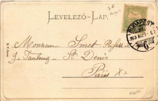 1903 Budapest XI. Gellérthegy, Citadella, "Hattyú" gőzüzemű ingahajó (EB)