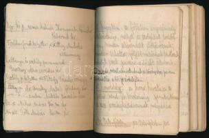 cca 1940 Magyar honvéd kiképzési jegyzetfüzete