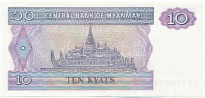 Mianmar DN (1997) 10K "BZ 4322724" T:I,I- egy apró folt
Myanmar ND (1997) 10 Kyats "...