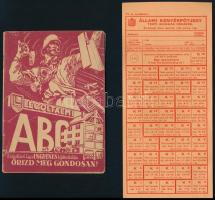 cca 1936-1940 Légoltalmi Ligával kapcsolatos vegyes nyomtatvány tétel, 5 db, tagsági igazolvány, kép...