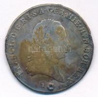 Osztrák Németalföld 1797B 1/4 Koronatallér Ag "II. Ferenc" (7,08g) T:3 ph., patina, lyuk Austrian Netherlands 1797B 1/4 Kronenthaler Ag "Franz II" (7,08g) C:XF edge error, patina, hole Krause KM# 60