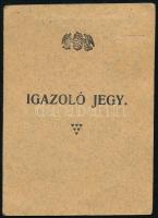 1938 Csongrád vármegye, mindszenti járás szolgabírói hivatala által kiállított fényképes igazolvány ...
