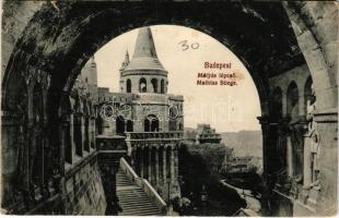 1911 Budapest I. Halászbástya, Mátyás-lépcső (Rb)