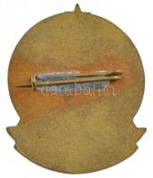 ~1980. "Társadalmi Munkáért Debrecen V. Tanács" zománcozott fém jelvény (25x31mm) T:1-,2