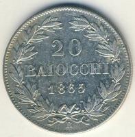 Olasz államok/Pápai államok 1865. 20B Ag IX.Pius T:2/3