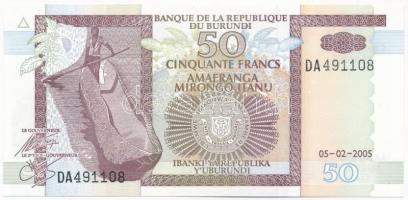 Burundi 2005. 50Fr DA 491108 T:I- Burundi 2005. 50 Francs DA 491108 C:AU Krause P#36e