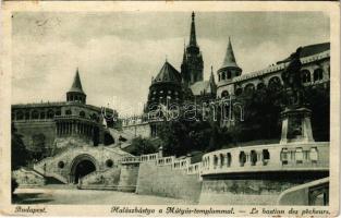Budapest I. Halászbástya a Mátyás-templommal (Rb)