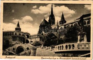Budapest I. Halászbástya a koronázótemplommal