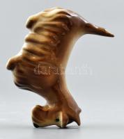 Zsolnay Skót Terrier, kézzel festett, jelzett, hibátlan, m:6 cm, h:9 cm