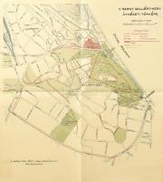 cca 1930 A Szent Gellért-hegy átnézeti térképe, 1:5000, kiadja a Szent Gellért-hegy Barátainak Egyesülete, kis szakladással, 46,5x42 cm