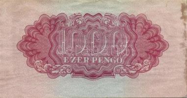 1944. 1000P "V.H." T:II+ bal széle foltos, felül pici beszakadás