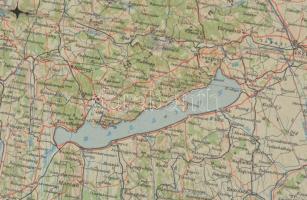 1940 Nyugat-Magyarország áttekintő térképe, Magyar Királyi Honvéd Térképészeti Intézet, hajtásoknál ...