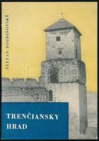 2 db szlovákiai utazási prospektus: Trencsén vára (Trenciansky hrad), Zsolna (Zilina). Fekete-fehér ...