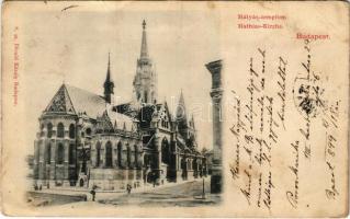 1899 (Vorläufer) Budapest I. Mátyás templom. Divald Károly 8. (Rb)