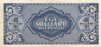 1946. 1000.000.000MP "MINTA" lyukasztással T:II