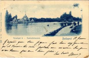 1901 Budapest XIV. Városligeti tó (szakadás / tear)