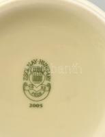 2 db Zsolnay leveles bögre. Kézzel festett, jelzett, hibátlan. 10 cm