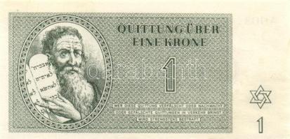 Német 3. Birodalom / Theresienstadt Getto 1943. 1K, 2K, 5K, 10K, 20K, 50K, 100K teljes sor T:I