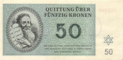 Német 3. Birodalom / Theresienstadt Getto 1943. 1K, 2K, 5K, 10K, 20K, 50K, 100K teljes sor T:I