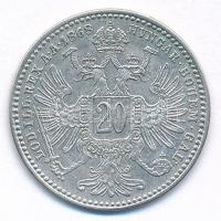 Ausztria 1868. 20kr Ag "Ferenc József" T:2 
Austria 1868. 20 Kreuzer Ag "Franz Josep...