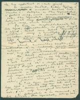 Karinthy Frigyes (1887-1938) író Zarathustra az idei színházi szezonról című paródia-cikkének autogr...