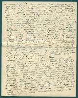 Karinthy Frigyes (1887-1938) író Utazás Capilláriába című könyve I. fejezetének autográf kézirata 8 ...