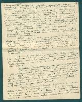 Karinthy Frigyes (1887-1938) író Utazás Capilláriába című könyve I. fejezetének autográf kézirata 8 ...