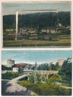 Bártfafürdő, Bardejovské Kúpele, Bardiov, Bardejov; 5 db régi képeslap / 5 pre-1945 postcards