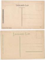 Bártfafürdő, Bardejovské Kúpele, Bardiov, Bardejov; 5 db régi képeslap / 5 pre-1945 postcards