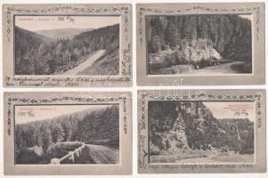Borszék, Borsec; - 4 db régi képeslap / 4 pre-1912 postcards