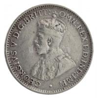 Ausztrália 1921. 3p Ag "V. György" T:2-,3 patina Australia 1921. 3 Pence Ag "George V...