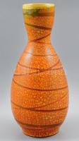 Retró kerámia váza, jelzés nélkül, hibátlan, m: 24 cm